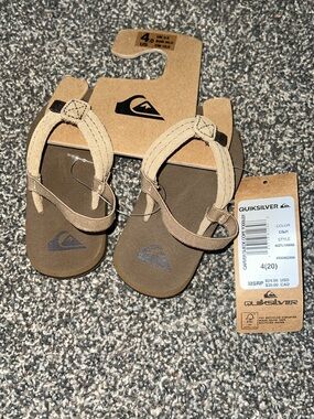Quiksilver Toddler Tan/Brown Flip Flop Sandals